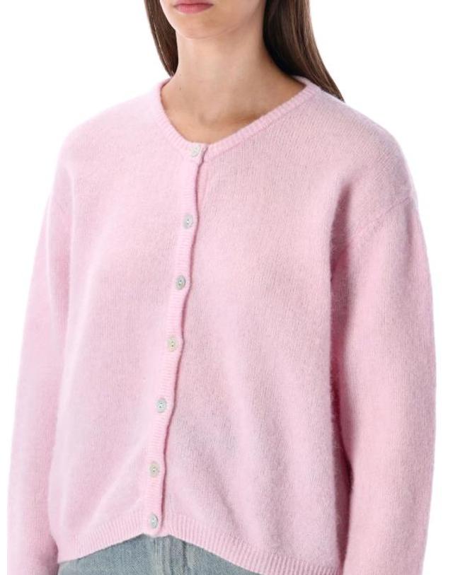아메리칸 빈티지 [해외직구] 26FW 아메리칸 빈티지 스웨터 VITO19E DRAGEECHI LIGHT ROSE 착용컷