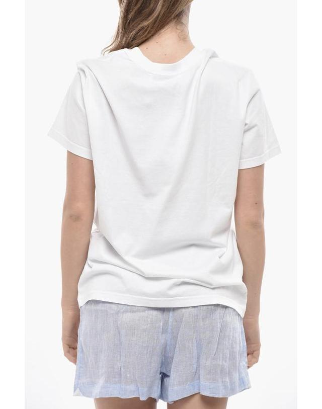 루도빅 드 생 세르넹 [해외직구] 루도빅 드 생 세르넹 반팔 티셔츠 CO TP003 U JE WHITE EMBROIDERY LOGO 착용컷