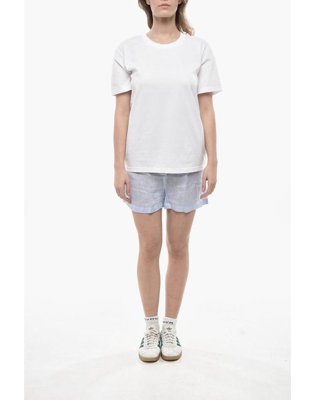 루도빅 드 생 세르넹 [해외직구] 루도빅 드 생 세르넹 반팔 티셔츠 CO TP003 U JE WHITE EMBROIDERY LOGO 착용컷