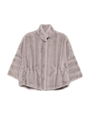 [해외직구] 26FW 발렌티니 1972 무스탕 4118ECOVINTAGEMINKSLV GREY