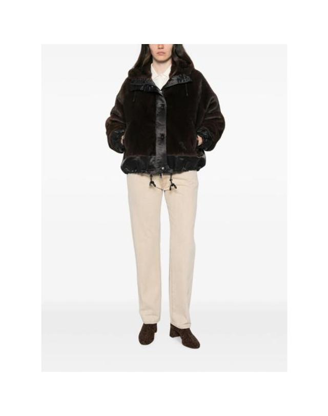 발렌티니 1972 [해외직구] 26FW 발렌티니 1972 자켓 4146 ECO MINK BKBRO BROWN BLACK 착용컷