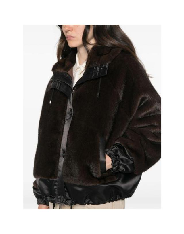 발렌티니 1972 [해외직구] 26FW 발렌티니 1972 자켓 4146 ECO MINK BKBRO BROWN BLACK 착용컷
