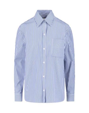 [해외직구] 25FW 사이블사렐 셔츠 IMNY SHIRTBLUE WHITE STRIPE Blue