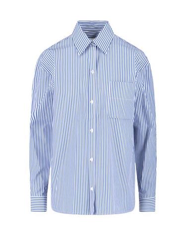 [해외직구] 25FW 사이블사렐 블라우스 IMNY SHIRT BLUE WHITE STRIPE Blue