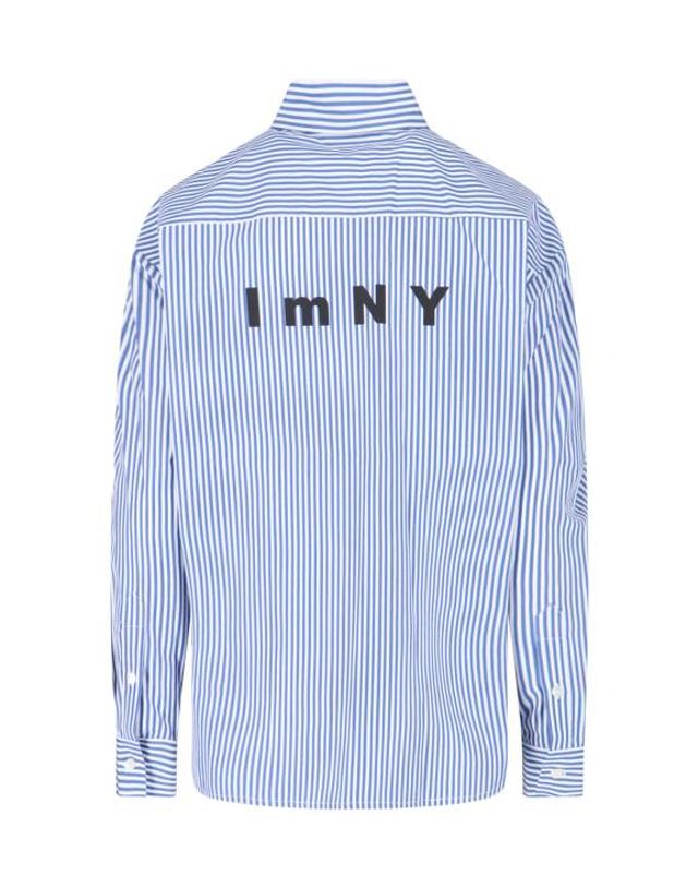사이블사렐 [해외직구] 25FW 사이블사렐 블라우스 IMNY SHIRT BLUE WHITE STRIPE Blue 착용컷