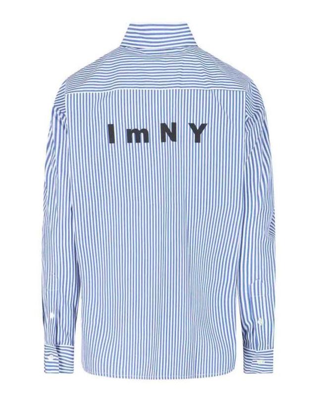사이블사렐 [해외직구] 25FW 사이블사렐 셔츠 IMNYSHIRTBLUEWHITESTRIPE 착용컷