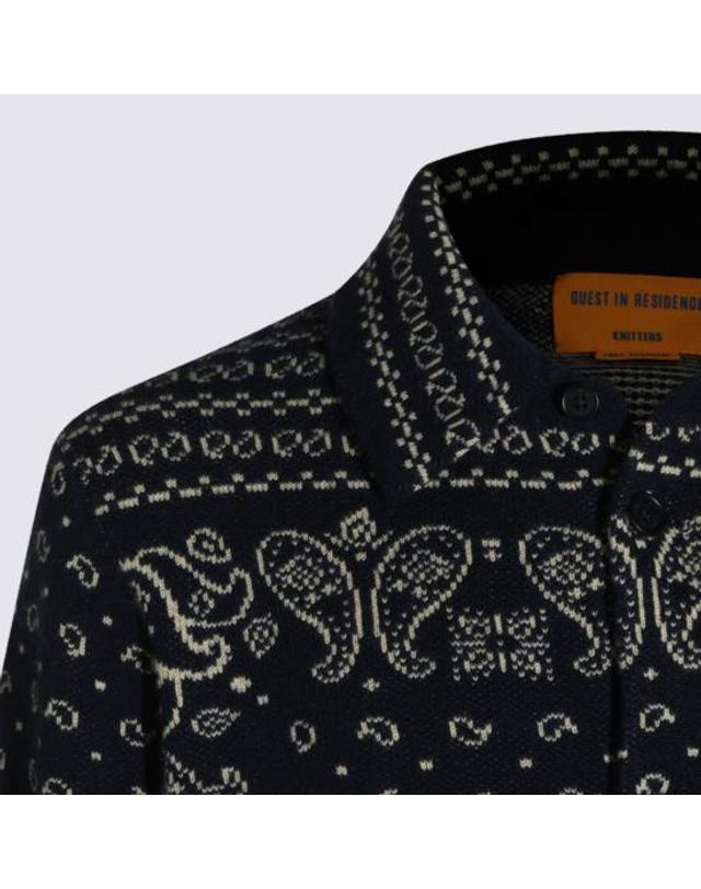 게스트 인 레지던스 [해외직구] 26FW 게스트 인 레지던스 긴팔 셔츠 M35810AM MID Navy 착용컷