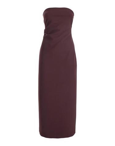 [해외직구] 25FW 플레인 롱 원피스 39854278188 Bordeaux