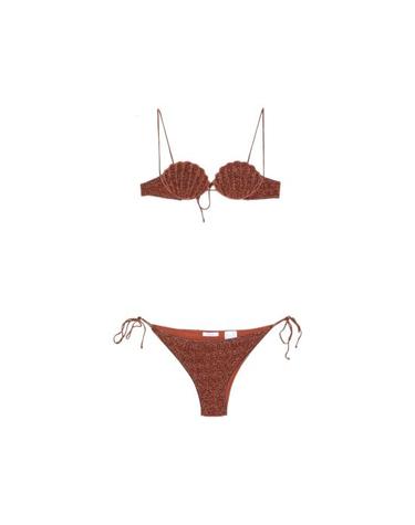 [해외직구] 26FW 오세리 비키니 수영복 LWF257 LUREX BROWN
