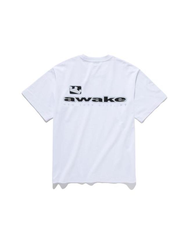 어웨이크 엔와이 [해외직구] 25FW 어웨이크 NY 반팔 티셔츠 AWK FW25 TS004 WHITE 착용컷