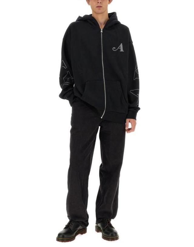 어웨이크 엔와이 [해외직구] 23FW 어웨이크 NY 스트레이트 팬츠 PA003 BLACK 착용컷
