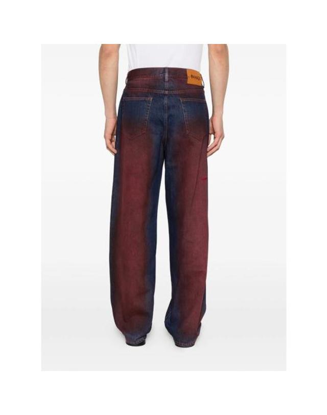 어웨이크 엔와이 [해외직구] 26SS 어웨이크 NY 데님 팬츠 PA002 RED RED BLUE 착용컷