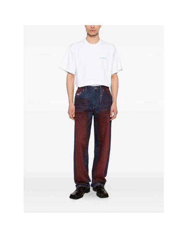 어웨이크 엔와이 [해외직구] 26SS 어웨이크 NY 데님 팬츠 PA002 RED RED BLUE 착용컷