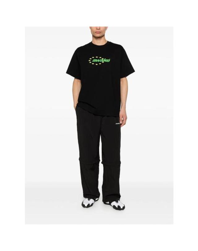 어웨이크 엔와이 [해외직구] 26SS 어웨이크 NY 트레이닝 조거 팬츠 PA004 BLACK 착용컷