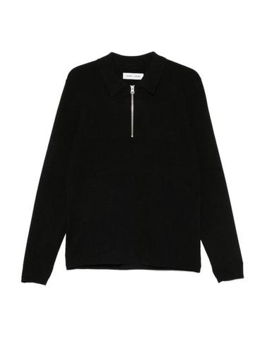 [해외직구] 26FW 삼소앤삼소 집업 니트 10490GUNAHALFBLACK