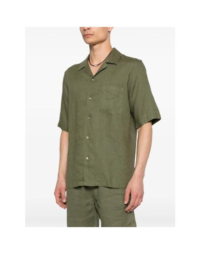 삼소앤삼소 [해외직구] 26SS 삼소앤삼소 반팔 셔츠 14329 OSCAR AP BUROL GREEN 착용컷