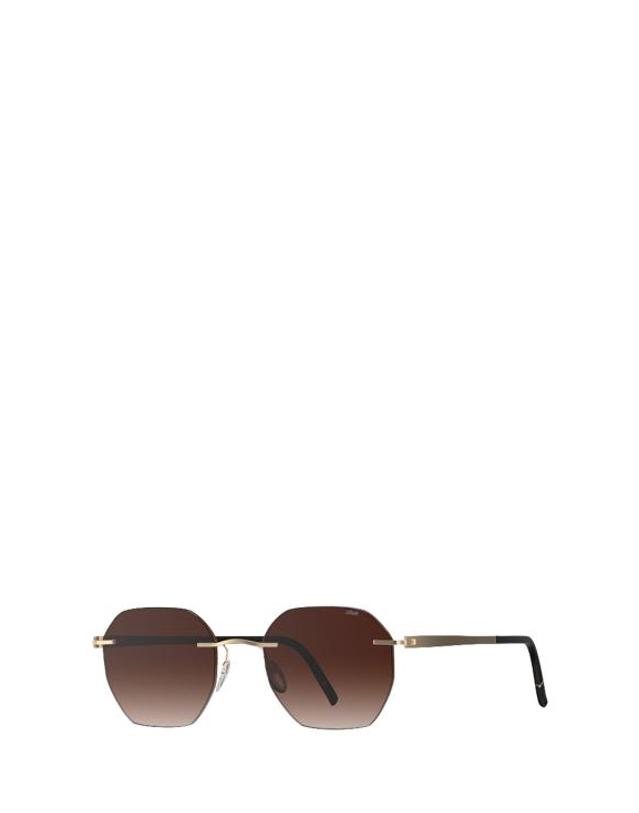 실루엣 [해외직구] 26FW 실루엣 선글라스 8748 7520 GOLD DARKBROWN 착용컷
