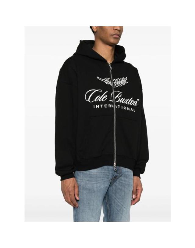 콜 북스톤 [해외직구] 26FW 콜 북스톤 후드 티셔츠 CBIZ001 000 BLACK 착용컷