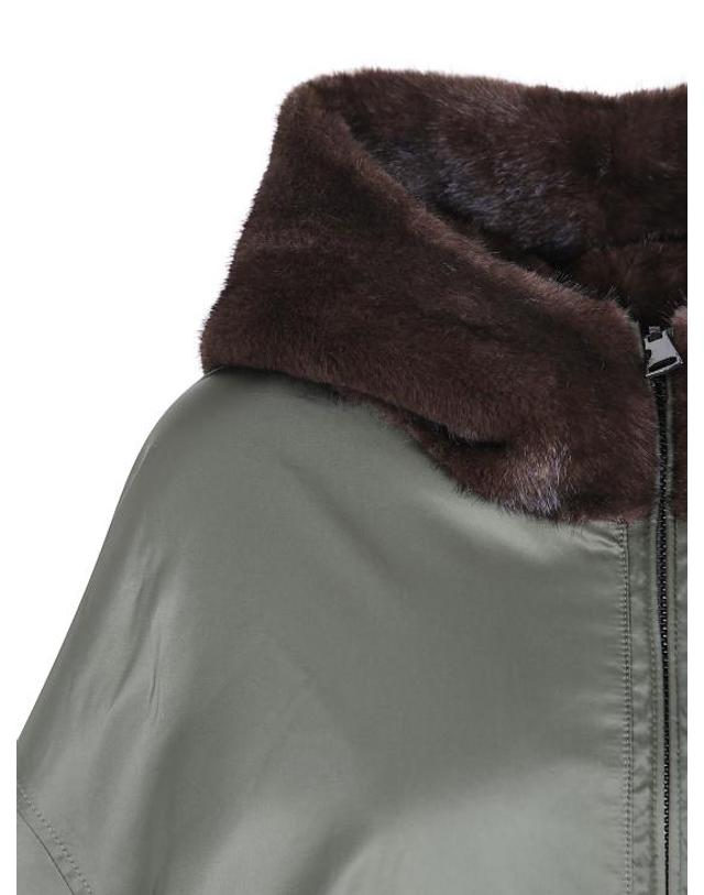 베타 코라디 [해외직구] 26FW 베타 코라디 케이프 B902DUDU 00070 THYME DARK BROWN 착용컷
