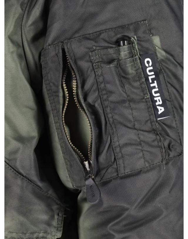쿨투라 [해외직구] 25FW 쿨투라 봄버 자켓 BB002 Green 착용컷