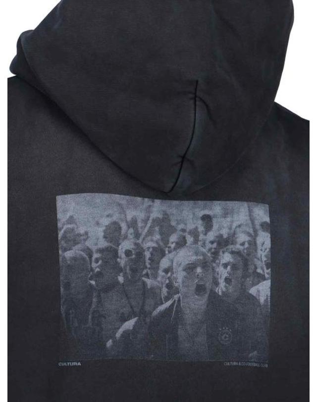 쿨투라 [해외직구] 25FW 쿨투라 후드 티셔츠 L0020 Black 착용컷