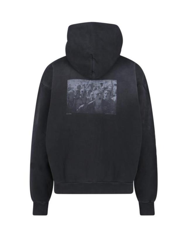 쿨투라 [해외직구] 25FW 쿨투라 후드 티셔츠 L0020 Black 착용컷