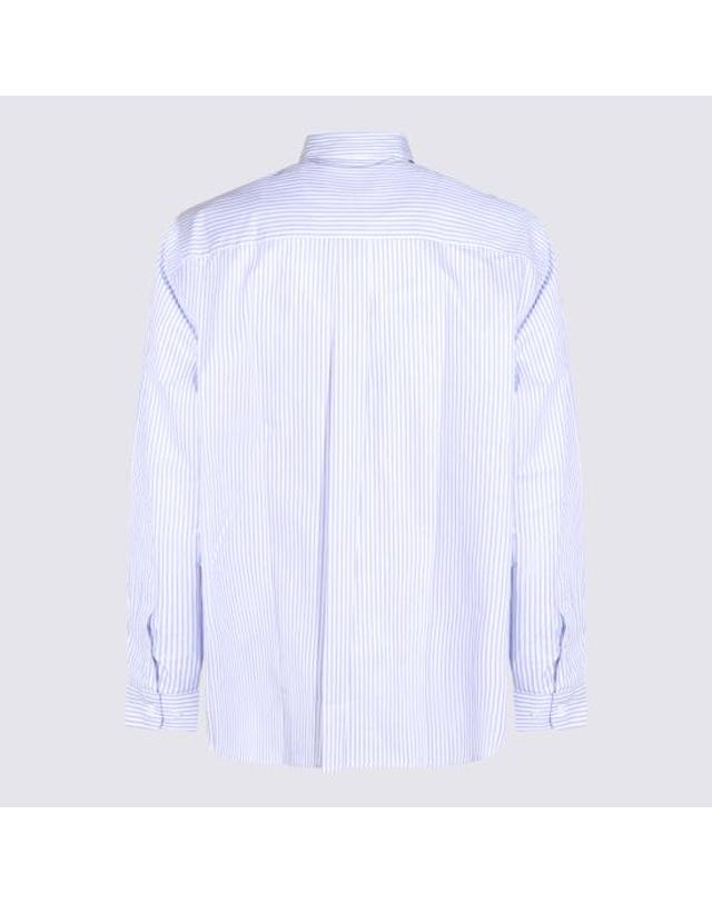 아르떼 앤트워프 [해외직구] 26FW 아르떼 앤트워프 긴팔 셔츠 AW26047S 400 Blue 착용컷