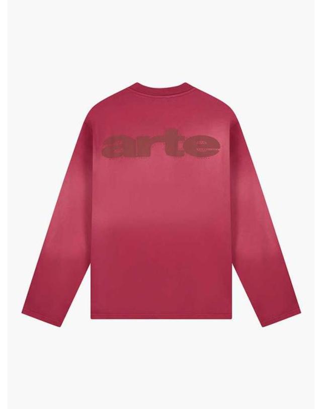 아르떼 앤트워프 [해외직구] 26FW 아르떼 앤트워프 스웨터 AW26125LS BORDEAUX 착용컷