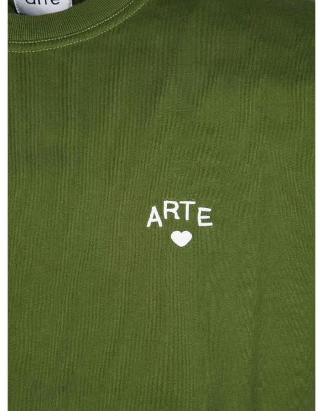 아르떼 앤트워프 [해외직구] 26FW 아르떼 앤트워프 반팔 티셔츠 AW26116T 300 VERDE 착용컷