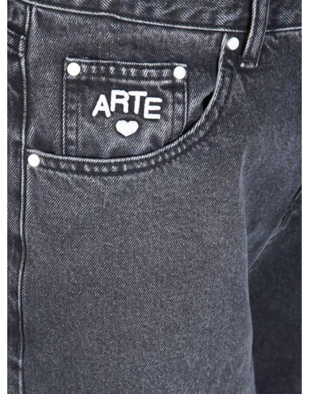 아르떼 앤트워프 [해외직구] 26FW 아르떼 앤트워프 스트레이트 팬츠 AW26182P NERO 착용컷