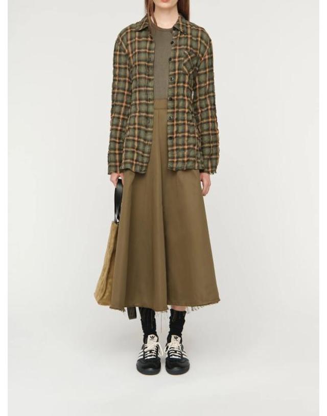 송포더뮤트 [해외직구] 26FW 송포더뮤트 셔츠 WSH032SHRCGRN Green 착용컷