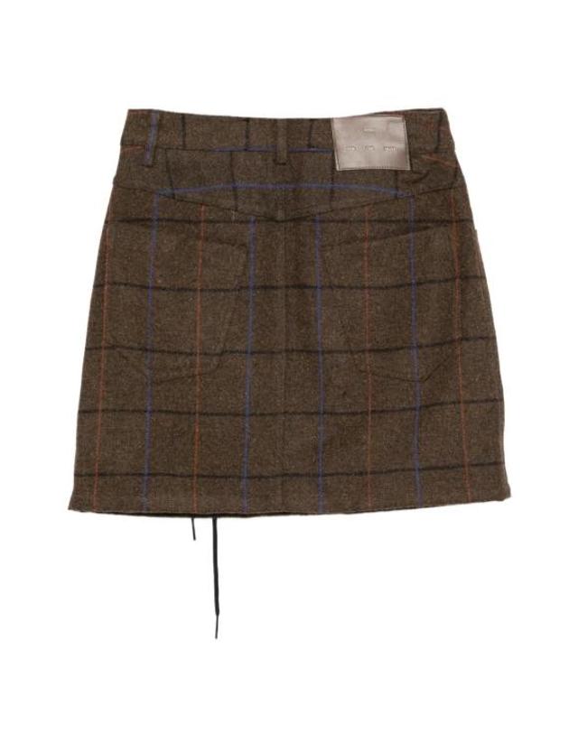 송포더뮤트 [해외직구] 26FW 송포더뮤트 스커트 WSK025KRCHBRN Brown 착용컷
