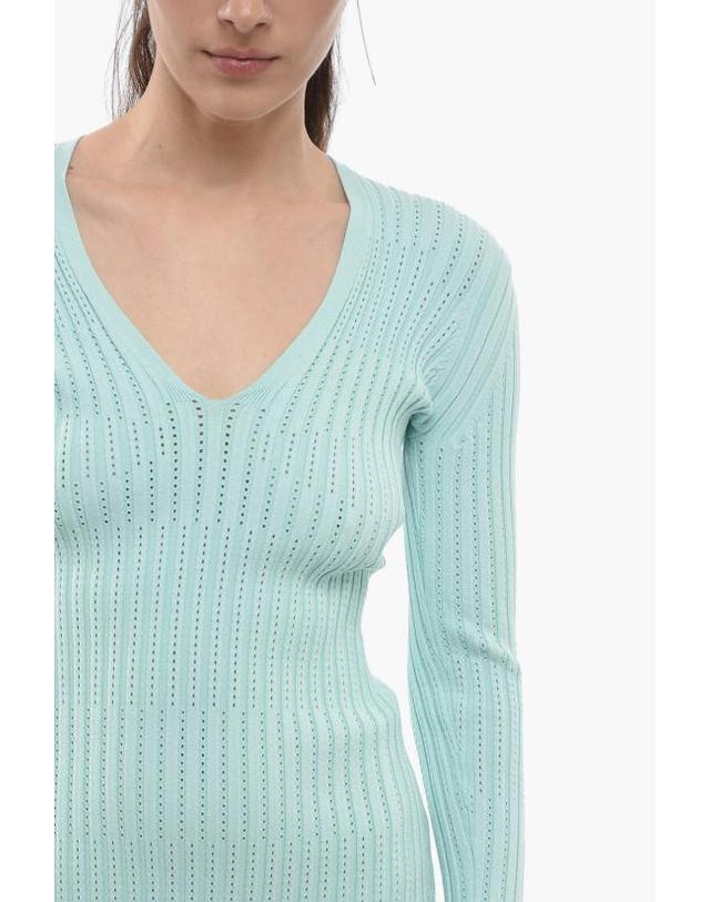 에어론 [해외직구] 에어론 숏 원피스 AW23RSDR406430332 03 Light blue 착용컷