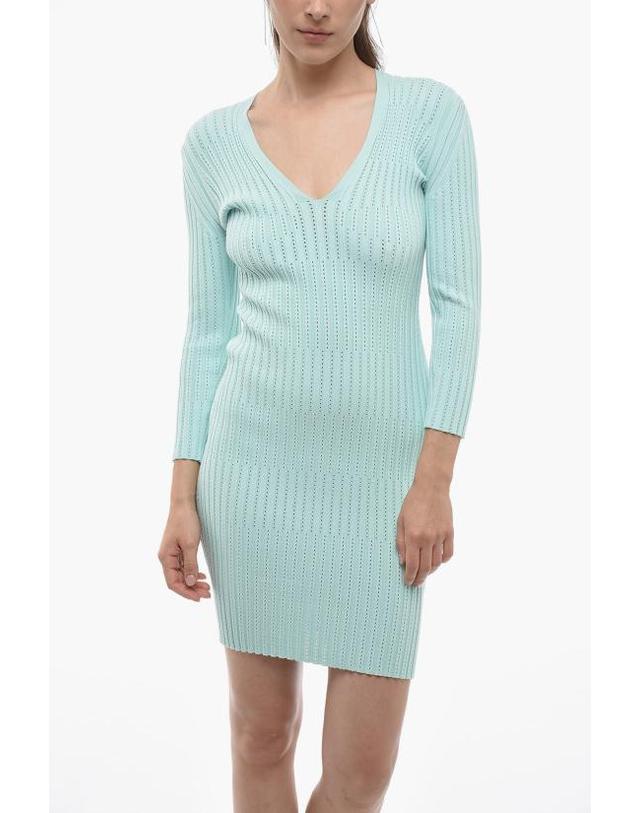 에어론 [해외직구] 에어론 숏 원피스 AW23RSDR406430332 03 Light blue 착용컷