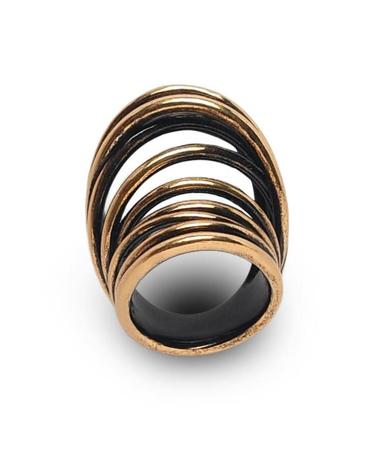 [해외직구] 26FW 판코네시 반지 F26 FG006 SBRASS BURNISHED GOLDE