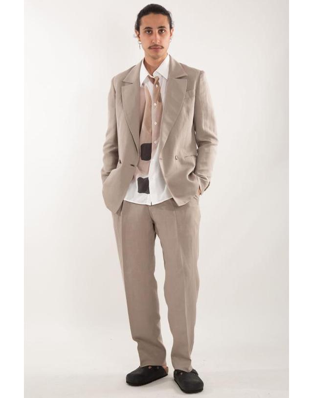 코스투메인 [해외직구] 25SS 코스투메인 수트 자켓 DONATIEN TRAGAKI Y11702 Beige 착용컷