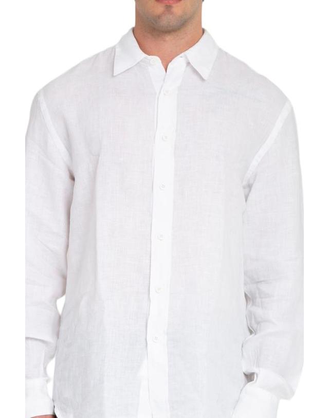 코스투메인 [해외직구] 24SS 코스투메인 긴팔 셔츠 ANDREA CORFU BIANCO White 착용컷