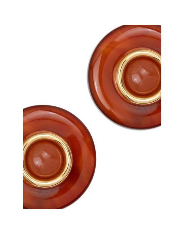 제니퍼 베어 [해외직구] 26SS 제니퍼 베어 이어링 118RA11 CARNE RED 착용컷