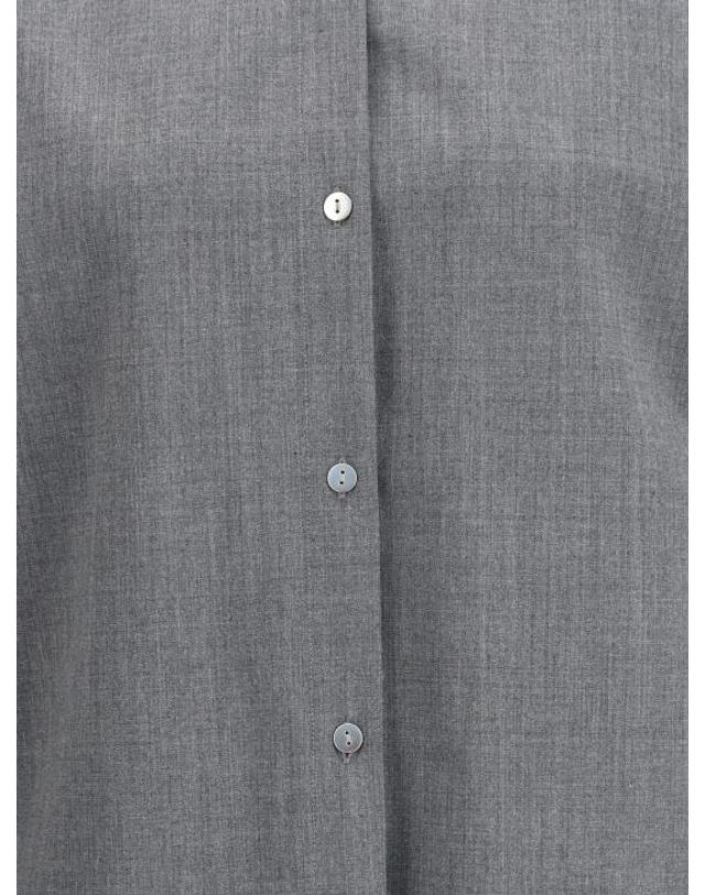 더 레이티스트 [해외직구] 25FW 더 레이티스트 셔츠 TLW04006W0206NOSPT0445 MEDIUM GREY 착용컷