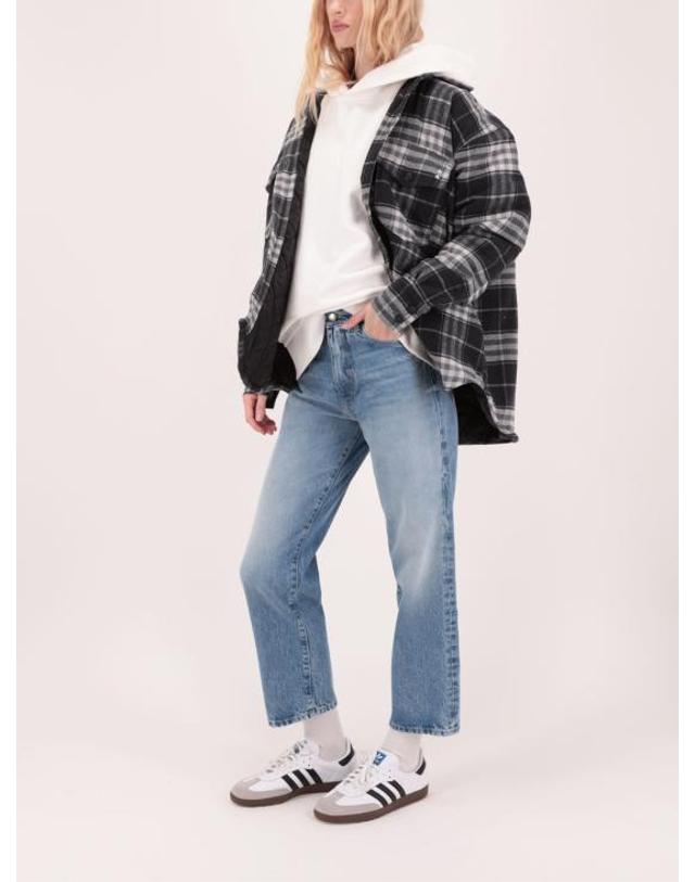 아이콘데님 [해외직구] 26FW 아이콘데님 데님 팬츠 JILL ID8904ECLIPSE DENIM BLUE 착용컷