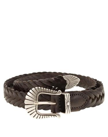 [해외직구] 26SS 알베르토루티 가죽 벨트 TRECCIA 025 DARK BROWN