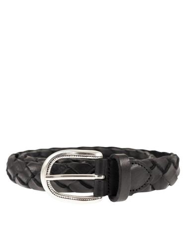 [해외직구] 26SS 알베르토루티 가죽 벨트 TRECCIA 030 NEW BLACK