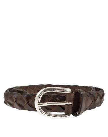 [해외직구] 26SS 알베르토루티 가죽 벨트 TRECCIA 030 NEW BROWN