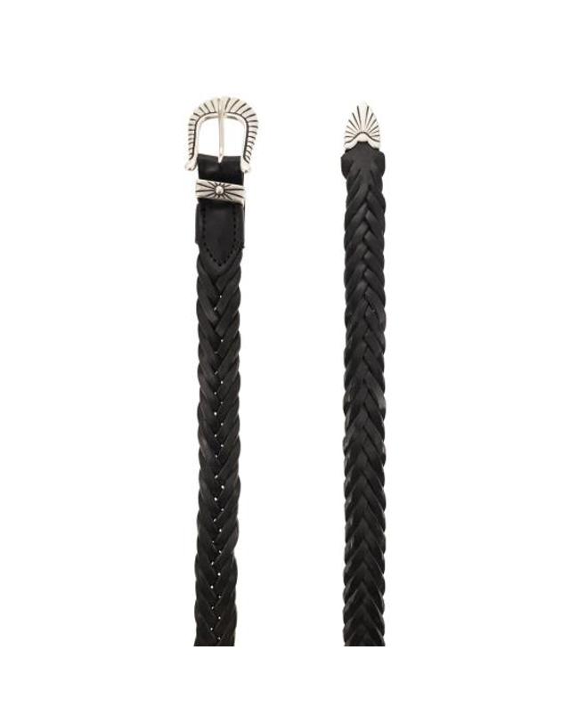 알베르토루티 [해외직구] 26SS 알베르토루티 가죽 벨트 TRECCIA 025 BLACK 착용컷