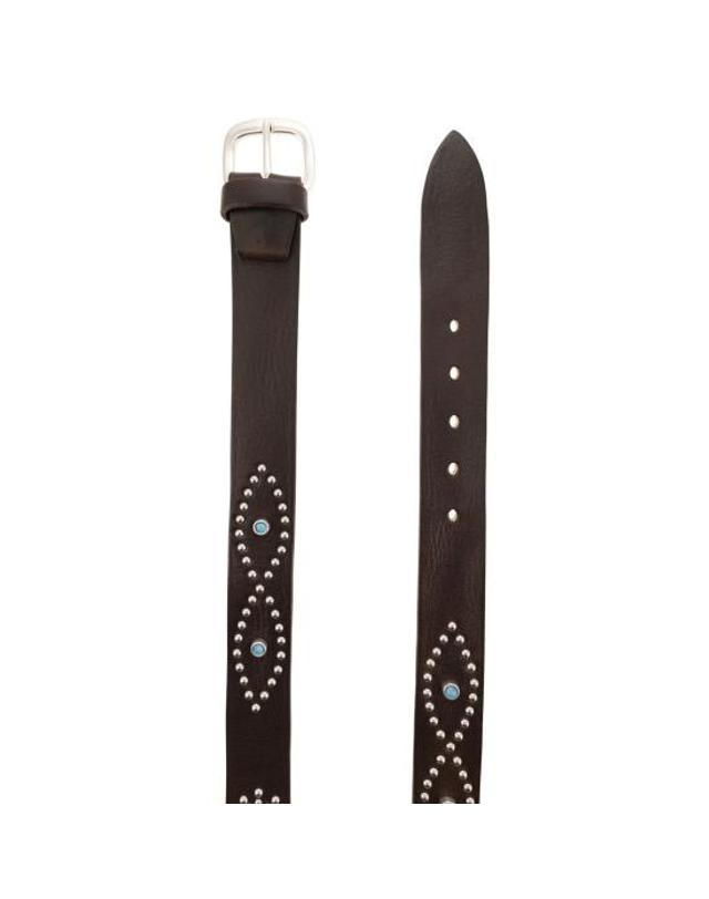 알베르토루티 [해외직구] 26SS 알베르토루티 가죽 벨트 804 35 DARK BROWN 착용컷