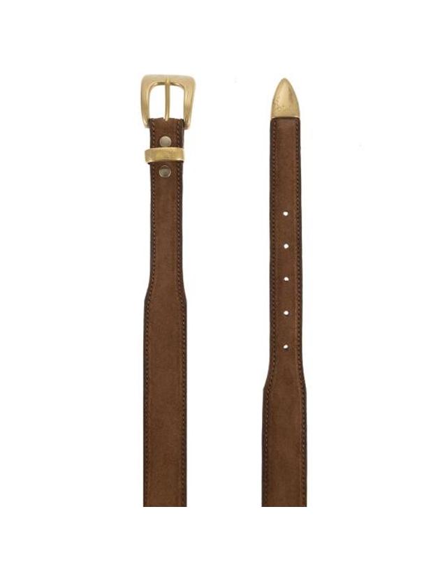 알베르토루티 [해외직구] 26SS 알베르토루티 가죽 벨트 313 35 BROWN 착용컷