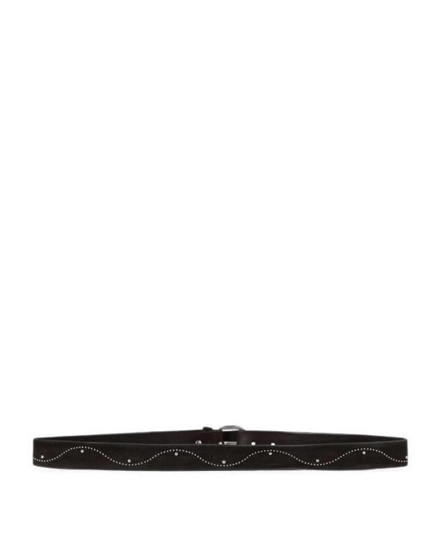 알베르토루티 [해외직구] 26FW 알베르토루티 가죽 벨트 31635MORO DARK BROWN 착용컷