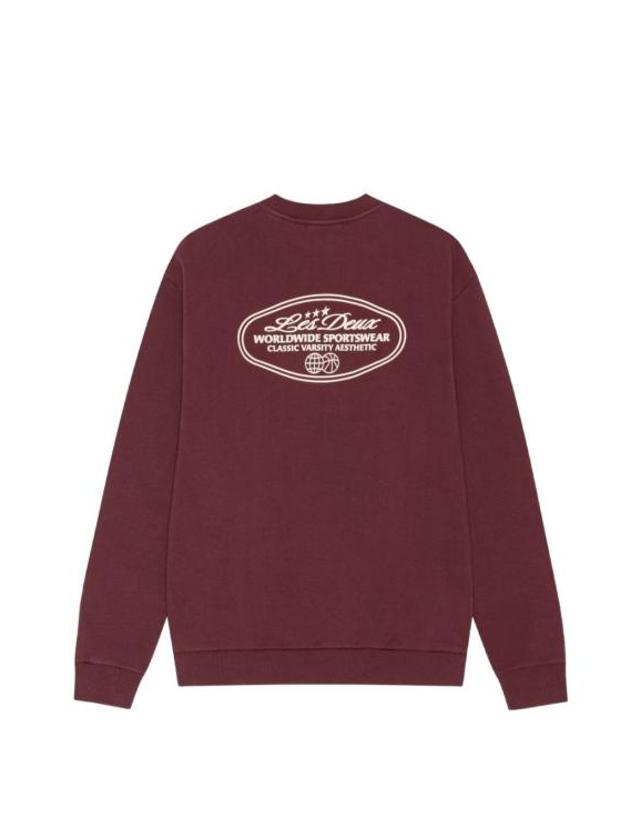 레듀 [해외직구] 26FW 레듀 긴팔 티셔츠 1002315 654 CHOCOLATE TRUFFLE RED 착용컷