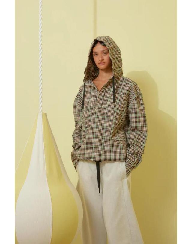 헨릭 빕스코브 [해외직구] 헨릭 빕스코브 셔츠 SS24STUD M217504 FM MS BROWN 착용컷