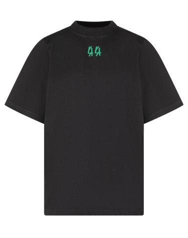 [해외직구] 26FW 44레이블 반팔 티셔츠 B0030673FA779 P848 BLACK DRK DOG PATCH BRIGHT GREEN